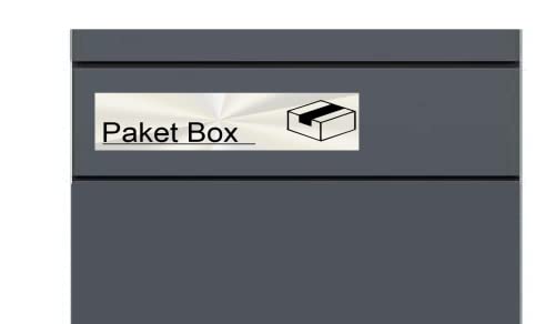 Generic Paketbox Aufkleber - Kennzeichnung Aufkleber für Paket Box Symbol (RPw10/1) - 17x4cm - Wetterfest - Kunststoff - Modern - Outdoor von Generic