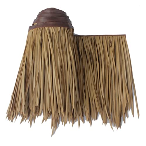 Palm Simulation Strohfliesen Künstliche Strohdach Strohrollen Künstliche PVC Thatch Roll Künstliche Thatch Langlebige Stroh Gefälschte Stroh Für Bar Hut Restaurant(Yellow e,0.5x30m/1.64X98.4ft) von Generic