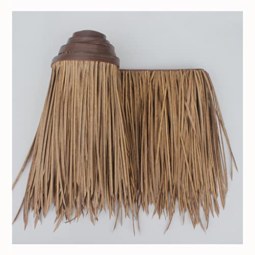Palm Thatch Läufer Roll Künstliche Thatch Fliese Kunststoff Thatch Künstliche Für Park Seaside Scenic Spot Dekoration Stroh Dach Für Sonnenschirme, Parklandschaften(Yellow b,0.5x15m/1.64X49.2ft) von Generic