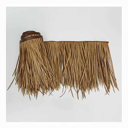 Palm Thatch Läufer Roll Künstliche Thatch Fliese Kunststoff Thatch Künstliche Für Park Seaside Scenic Spot Dekoration Stroh Dach Für Sonnenschirme, Parklandschaften(Yellow c,0.5x6m/1.64X19.7ft) von Generic