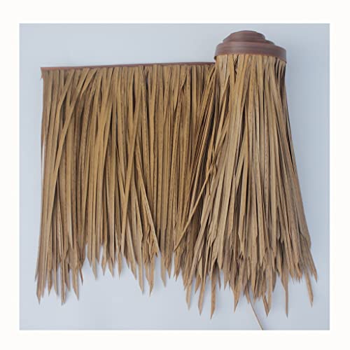 Palm Thatch Läufer Roll Künstliche Thatch Fliese Kunststoff Thatch Künstliche Für Park Seaside Scenic Spot Dekoration Stroh Dach Für Sonnenschirme, Parklandschaften(Yellow e,0.5x8m/1.64X26.2ft) von Generic