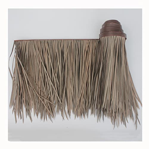 Palm Thatch Läufer Roll Künstliche Thatch Fliese Kunststoff Thatch Künstliche Für Park Seaside Scenic Spot Dekoration Stroh Dach Für Sonnenschirme, Parklandschaften(Yellow f,0.5x4m/1.64X13.1ft) von Generic
