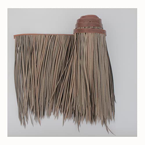 Palm Thatch Roll, Artificial Thatchtile, Fake Straw, Fireproof Artificial Thatch Tile Hot Melt Palm Roof, Strohdach, Reetdachhaus,PVC Kunststoff Traufe Dekoration(Yellow b,0.5x2m/1.64X6.56ft) von Generic