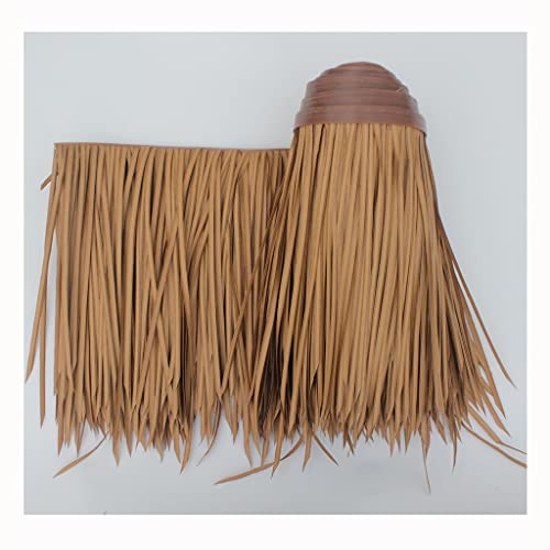 Palm Thatch Roll, Artificial Thatchtile, Fake Straw, Fireproof Artificial Thatch Tile Hot Melt Palm Roof, Strohdach, Reetdachhaus Für Sonnenschirme, Parklandschaften(Yellow b,0.5x10m/1.64X32.8ft) von Generic