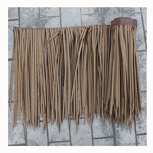 Palm Thatch Roll Artificial Thatch, Artificial Thatch Tile Hot Melt Palm, Garden Patio Deck Pavillons Wall House Camping Outdoor Activity Beach(Yellow e,0.5x2m/1.64X6.56ft) von Generic
