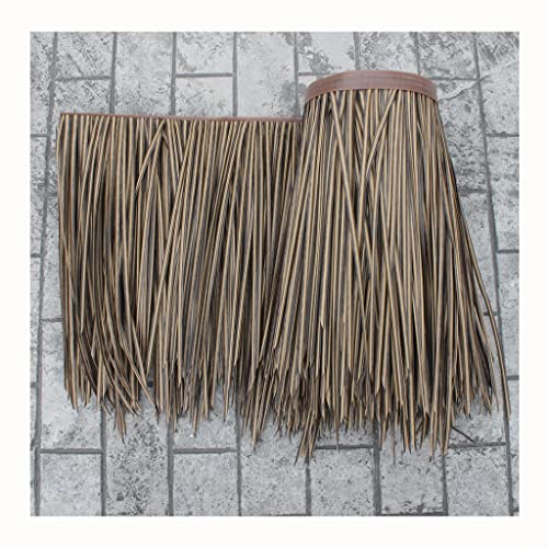Palm Thatch Roll Fake Thatch Simulation Thatch Fliesen Fake Thatch Durable Thatched Hausdach Holzhaus Dekoration Cottages Zeitungskiosk Scenic(Yellow c,0.5x2m/1.64X6.56ft) von Generic