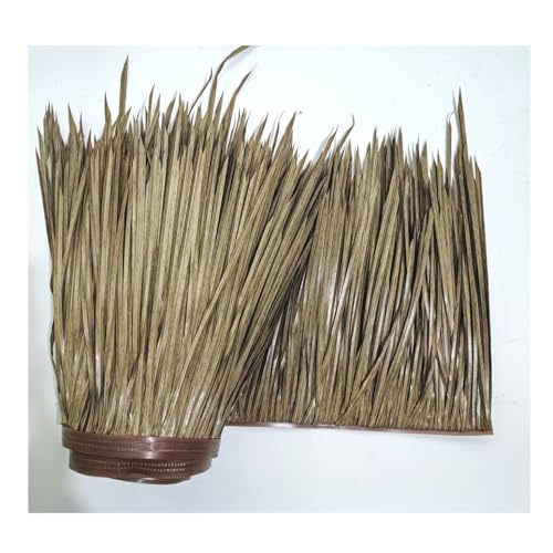 Palm Thatch Roll Fake Thatch Simulation Thatch Tile Umweltschutz PE Kunststoff Stroh Reetdach Holzhaus Dekoration Für Sonnenschirme, Parklandschaften, Hotels(Yellow f,0.5x2m/1.64X6.56ft) von Generic