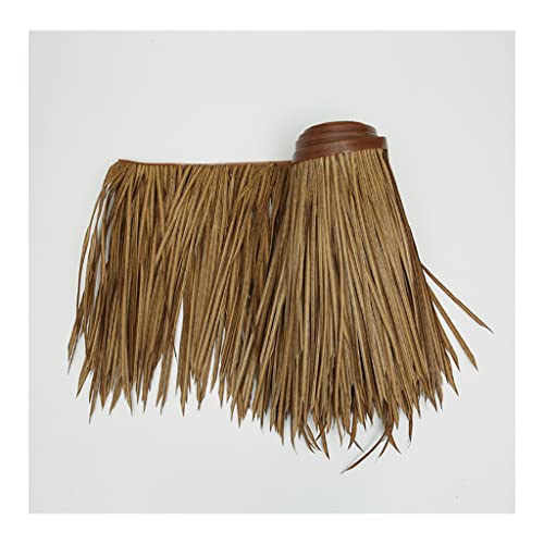 Palm Thatch Roll Künstliche Stroh 0.5X1m Kunststoff Künstliche PVC Holzhaus Pavillon Fake Stroh Natürliche Dachdekoration Feuerfest Und Flammenhemmend Thatch Roll(Yellow f,0.5x8m/1.64X26.2ft) von Generic