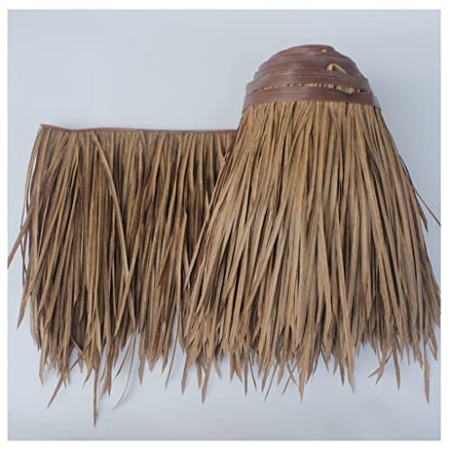 Palm Thatch Rolle Palm Thatch Runner Rolle Mexican Style Stroh Dach Thatch Dächer Entenrollo Gras Für Tiki Bar Hütte Garten Terrasse Schirm Abdeckungen Zaun Party(Yellow b,0.5x20m/1.64X65.6ft) von Generic
