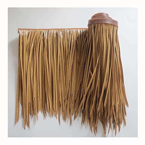 Palm Thatch Rollen Duck Blind Grass, Tiki Hütte Thatch, Entenboot Jalousien,Palapa Reck Dacheindeckung,Thatch Für Tiki Bar,Tiki Bar Hütten Für Outdoor-Haus Dekoration(Yellow a,0.5x8m) von Generic