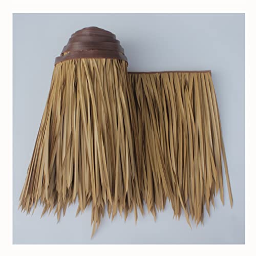 Palm Thatch Rollen Duck Blind Grass, Tiki Hütte Thatch, Entenboot Jalousien,Palapa Reck Dacheindeckung,Thatch Für Tiki Bar,Tiki Bar Hütten Für Outdoor-Haus Dekoration(Yellow d,0.5x8m) von Generic