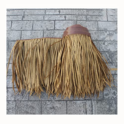 Palm Thatch Rollen Simulation Thatch Fliese Kunststoff Haar Gras Feuerhemmend Künstliche Stroh Gazebo Dachdekoration Nongjia Holzhaus Gefälschte Stroh(Yellow a,0.5x30m/1.64X98.4ft) von Generic