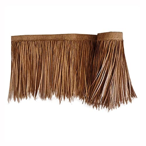 Palm Thatch Rolls Tiki Roof, Outside Gazebo Roofing Thatch Roll Tiki Bar Hut Runner Decor Yellow, Robust Man-Made Thatch Umbrella Covering Cap(Yellow e,0.5x8m/1.64X26.2ft) von Generic