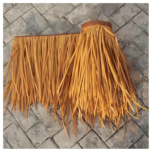 Palm Thatch Runner Kunststoff PE Strohdachziegel Künstliche Mexikanische Palme Thatch Runner Rolls Tiki Hut Thatch Roofing Panel For Gazebo Patio Sonnenschirm Cover Party(Yellow a,0.5x8m/1.64X26.2ft) Palm Thatch Runner Kunststoff PE Strohdachziegel Künstliche Mexikanische Palme Thatch Runner Rolls Tiki Hut Thatch Roofing Panel For Gazebo Patio Sonnenschirm Cover Party(Yellow a,0.5x8m/1.64X26.2ft) von Generic