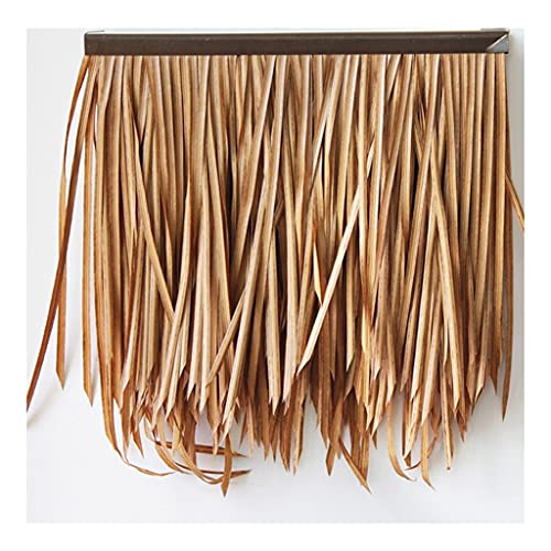 Palm Thatch Runner Roll Artificial Thatch Tile Plastic Thatch Artificial For Park Seaside Scenic Spot Decoration Straw Roof Traufen Thatch Roof Decoration Man-made Thatch (Size : 20pcs)(Yellow3,8pcs) von Generic