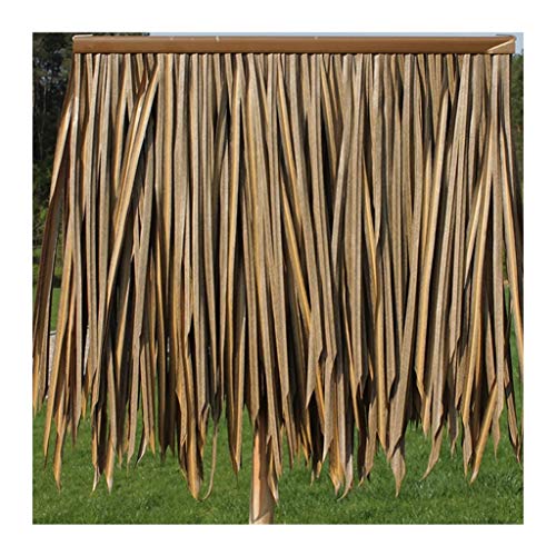 Palm Thatch Runner Roll Artificial Thatch Tile Plastic Thatch Artificial For Park Seaside Scenic Spot Decoration Straw Roof Traufen Thatch Roof Decoration Man-made Thatch (Size : 20pcs)(Yellow5,6pcs) von Generic