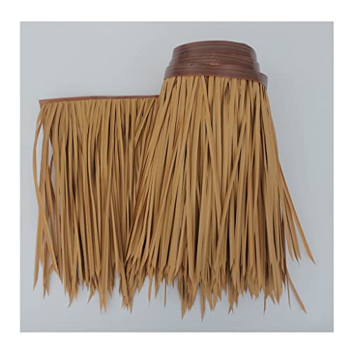 Palm Thatch Simulation Roll Artificial Thatch Tile Fake Straw Artificial Thatch Roof Plastic Thatch Semi-Flame Retardant Fake Grass Pe Resin Thatch for Resort Farm Roof(Yellow a,0.5x4m/1.64X13.1ft) von Generic