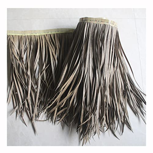 Palm Thatch Simulation Roll Artificial Thatch Tile Fake Straw Artificial Thatch Roof Plastic Thatch Semi-Flame Retardant Fake Grass Pe Resin Thatch for Resort Farm Roof(Yellow c,0.5x30m/1.64X98.4ft) von Generic