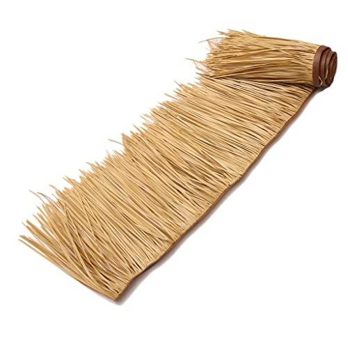 Palmen-Reetdachrolle, Synthetische Strohrollen, Mexikanischer Stil, Strohdach, Strohdächer, Entenjalousien, Gras Für Garten, Terrasse, Regenschirm, Abdeckungen(Yellow d,0.5x20m/1.64X65.6ft) von Generic