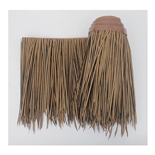 Palmenblätter Reetdach Palm-Stroh-Rolle Palmenblätter Dach Paneele Tiki-Bar Hütten Palmenschirm Kunststoff-PE Reetdach Schindel Für Hawaiian Feel Bar Seaside(Yellow e,0.5x30m) von Generic