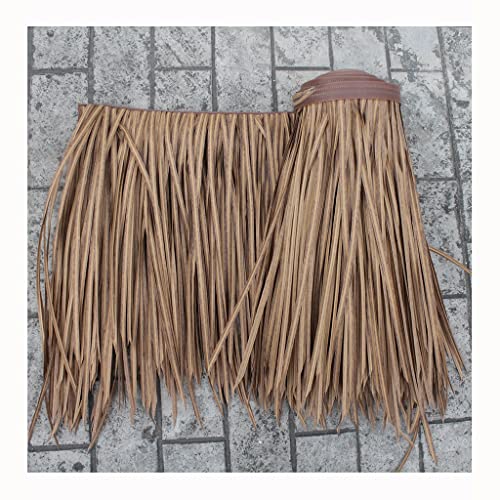 Palmenstrohrollen Künstliche Strohfliesen, Heißschmelzendes Palmdach, Synthetisches Strohdach, Gefälschtes Stroh Für Bar, Garten, Terrasse, Pavillons, Wanddekoratio(Yellow f,0.5x15m) von Generic