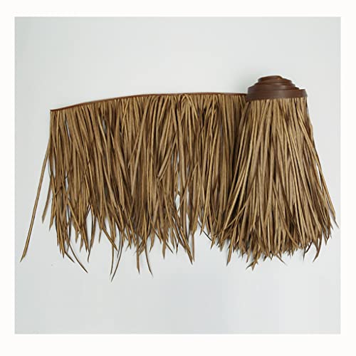 Palmgras-Rolle Palmschindel Palmdach Paneele 0.5x1m Palm Thatch Roll Palmenblätter Simulation Palm Stroh Fliese Langlebig Und Anti-Aging Dekoration Flammhemmen(Yellow c,0.5x1m/1.64X3.28ft) von Generic