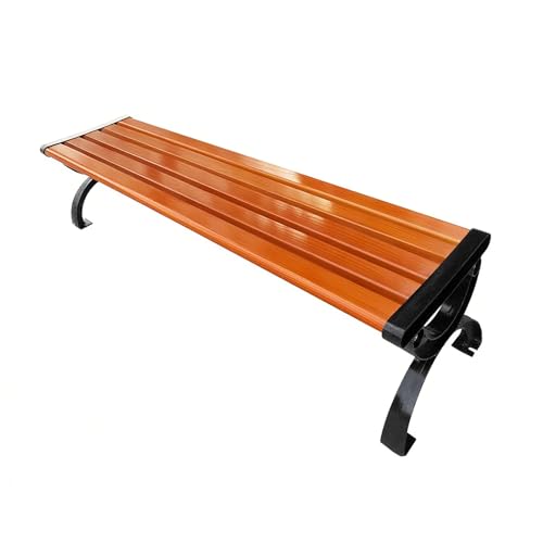Parkbank Wetterfest Outdoor Bank Sitzbank Outdoor Verzinkte Beschläge Machen Verandamöbel Stabil und Langlebig(150cm/59in) von Generic