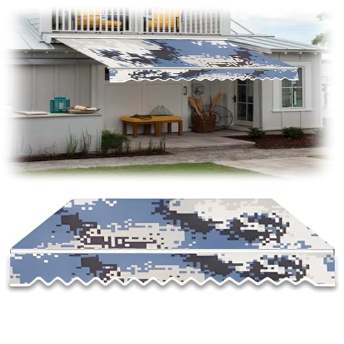 Patio Fenster Markise Ersatzstoff, UV-Schutz Wasserdichtes Ersatzsegel für Markise Balkon Hof Tür(400x200cm) von Generic