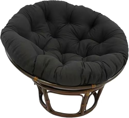 Patio Hängesessel Boden Für Drehstuhl Für Baumwolle Hängeschaukel Papasan Stuhl Hängekorb Hängesessel, Black, 70 * 70cm von Generic