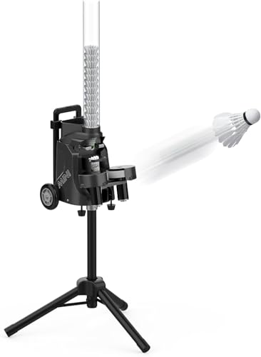 Pb-mini Tragbarer Badminton-Launcher Badminton-Übungsmaschine Intelligenter Federball-Feeder Einstellbare Badminton-serviermaschine, Perfekt Für Anfänger Und Profis von Generic
