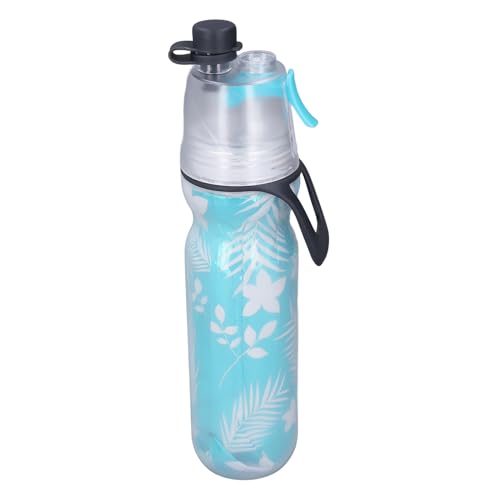 Pe Misting Water Flasche Sports Wasserflasche Wiederverwendbare Kühlung Trinkflasche Feine Doppelwandisolierung für Fitnessaktivitäten (Cyan) von Generic