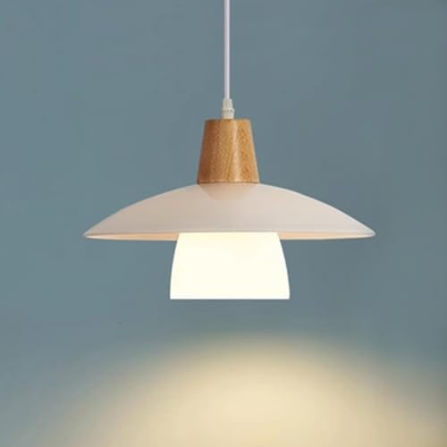 Pendelleuchte E27 Kreative Moderne Woo Glas Hängelampe Deckenpendellampe für Esszimmer Wohnzimmer Restaurant Geschäft Kaffee Dekorieren 40cm von Generic