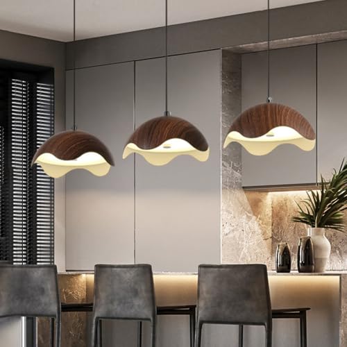 Pendelleuchte Esszimmerlampe LED Hängelampe Dimmbar mit Fernbedienung Deckenbeleuchtung Esstisch Aufhängung Küche Bar Modern Schwarz Schlafzimmerbeleuchtung von Generic