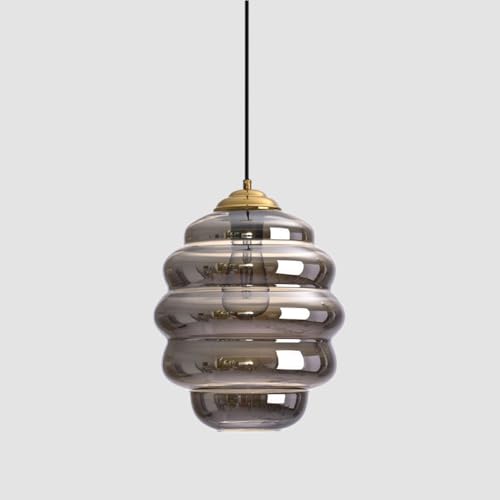 Pendelleuchte aus Glas mit Wabenstruktur, für Kücheninseln, minimalistisch, gestreiftes Glas, Vintage, Retro, verstellbare Deckenleuchte für Schlafzimmer, Nachttisch, Wohnzimmer, r Pendelleuchte aus Glas mit Wabenstruktur, für Kücheninseln, minimalistisch, gestreiftes Glas, Vintage, Retro, verstellbare Deckenleuchte für Schlafzimmer, Nachttisch, Wohnzimmer, r von Generic
