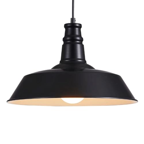 Pendelleuchte im Industriestil, personalisierte Hängelampe aus Metall in Topfdeckelform, Lampenschirm mit E27-Sockel, dekorative Deckenleuchten für Veranda und Flur Pendelleuchte im Industriestil, personalisierte Hängelampe aus Metall in Topfdeckelform, Lampenschirm mit E27-Sockel, dekorative Deckenleuchten für Veranda und Flur von Generic
