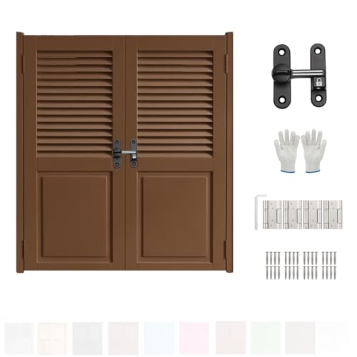 Pendeltür Holz Cafétür “Western-Stil” – Robuste Saloon-Schwingtür, Ideal For Veranda, Terrasse, Gastro, Breite 70–150cm(Kaffee,W:102 x H:90cm) von Generic