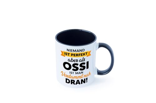 Perfekter Ossi | Ostdeutschland | lustig | Osten | DDR Tasse Weiß Schwarz von Generic