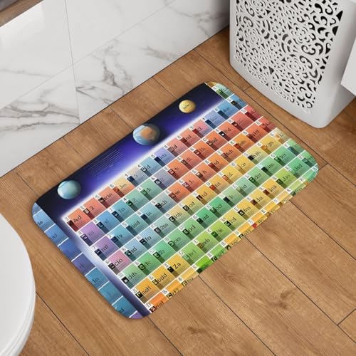 Periodensystem Der Elemente Teppich rutschfest Fußabstreifer Überdachten Läufer Flur Für Hauseingänge Außen Outdoor 40 X 60Cm von Generic