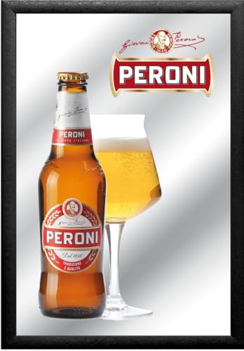 Peroni Bier Spiegel Italien Rom Wandspiegel 30 cm Bar Kneipe Birra Italia ! von Generic