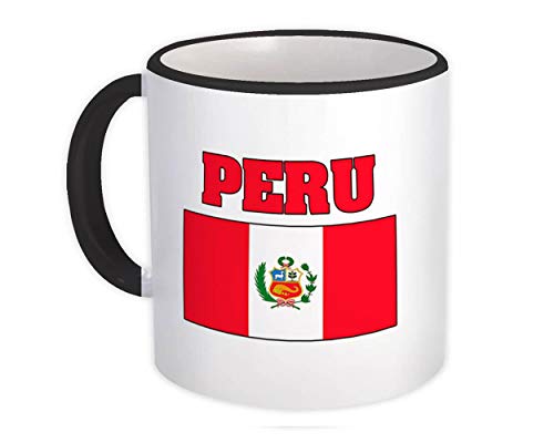 Peru : Geschenk Becher : Flagge Truhe Peruanisches Land Expat Patriotische Flaggen Reise Souvenir von Generic