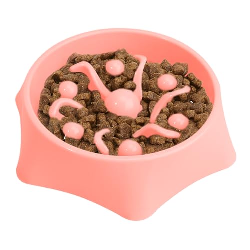 Pet Slow Eating Bowl Futter-Werkzeug – Hundenapf mit stoßfestem Design, rutschfeste Basis für kleine und mittelgroße Hunde, die wissenschaftliche Struktur verzögert die Lebensmittelgeschwindigkeit von Generic