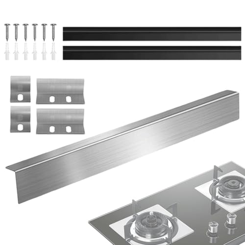 Pfannenabstanddeckel, Pfannenabstandschutz, hitzebeständige Seitengarnitur aus Edelstahl | Küchenwerkzeug, verschiebbare Pfannen-Schutzfüller für U Pfannenabstanddeckel, Pfannenabstandschutz, hitzebeständige Seitengarnitur aus Edelstahl | Küchenwerkzeug, verschiebbare Pfannen-Schutzfüller für U von Generic