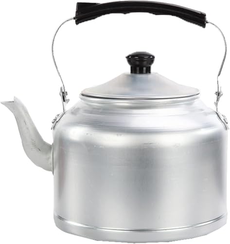 Pfeifender Wasserkocher Altmodischer Dicker Aluminiumkessel Teekanne Haushaltskessel Mit Großer Kapazität Für Kohleherd Gasherd, A, 3 Liters Pfeifender Wasserkocher Altmodischer Dicker Aluminiumkessel Teekanne Haushaltskessel Mit Großer Kapazität Für Kohleherd Gasherd, A, 3 Liters von Generic