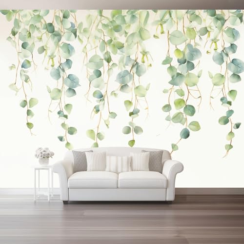 Pflanze Fototapete 200 x 140 cm, Grüne Eukalyptusblätter Thema Wandbild Wohnzimmer Schlafzimmer Wandtapete Vlies Tapete UV-Beständig Geruchsfrei Montagefertig Pflanze Fototapete 200 x 140 cm, Grüne Eukalyptusblätter Thema Wandbild Wohnzimmer Schlafzimmer Wandtapete Vlies Tapete UV-Beständig Geruchsfrei Montagefertig von Generic