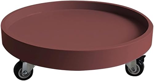 Pflanzen-Caddy 30 cm 40 cm 50 cm 60 cm, Pflanzenroller Kunststoff-Topf-pflanzenständer Mit Rädern Rundes Blumentopfgestell Auf Rollern Trolley Verwendung Für Den Innen- Und, Coffee, 50cm/20In von Generic