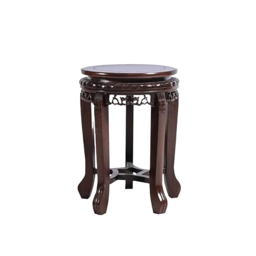 Pflanzenständer Bonsai-Basis Massivholz Runder Holzsockel Vase Weinglas Blumentopf Fischtank Hochfuß Blumenständer Blumentisch Basteln Ornamente Tretlager von Generic