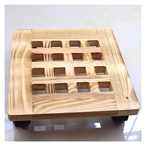 Pflanzenständer Vase Bonsai-Basis Pflanzwagen Mit 360 ° Drehbaren Rollen Rolltablett Verdicktes Quadratisches Mobiles Tablett Aus Holz Blumenständer Bonsai-Basis,L Pflanzenständer Vase Bonsai-Basis Pflanzwagen Mit 360 ° Drehbaren Rollen Rolltablett Verdicktes Quadratisches Mobiles Tablett Aus Holz Blumenständer Bonsai-Basis,L von Generic