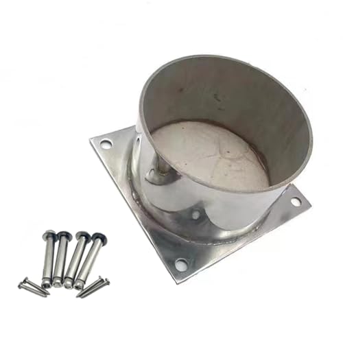 Pfostenträger Aufschraubhülse Außenleuchten Pfostenhalter 50 60 80 90 100 MM, Industrielle Pergola Säulenbasis Edelstahl Schwarz/Silber - Gitterstützen & Tragwerksunterstützung(Silver,Dia 100mm) Pfostenträger Aufschraubhülse Außenleuchten Pfostenhalter 50 60 80 90 100 MM, Industrielle Pergola Säulenbasis Edelstahl Schwarz/Silber - Gitterstützen & Tragwerksunterstützung(Silver,Dia 100mm) von Generic