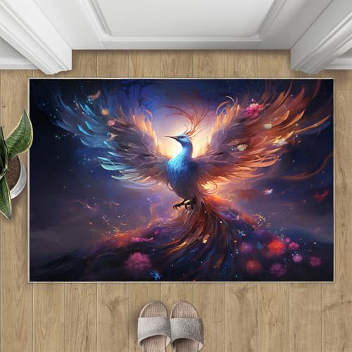 Phönix Teppich Fantasie Tiere Kleine Teppiche Fabelvögel 50x80 Rug Phönix Vorleger Rutschfester Teppich Für Stark Frequentierte Bereiche Phönix Teppich Fantasie Tiere Kleine Teppiche Fabelvögel 50x80 Rug Phönix Vorleger Rutschfester Teppich Für Stark Frequentierte Bereiche von BEQUTIY