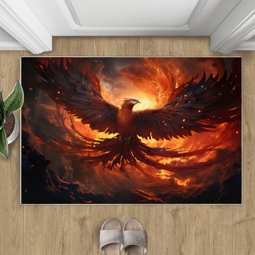 Phönix Teppich Flammen Vögel Kleine Teppiche Tiere Fabeltiere 50x80 Rug Phönix Vorleger Rutschfester Teppich Für Stark Frequentierte Bereiche Phönix Teppich Flammen Vögel Kleine Teppiche Tiere Fabeltiere 50x80 Rug Phönix Vorleger Rutschfester Teppich Für Stark Frequentierte Bereiche von BEQUTIY